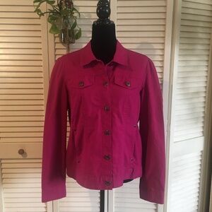 Baccini Fuchsia Jean Jacket Size Large